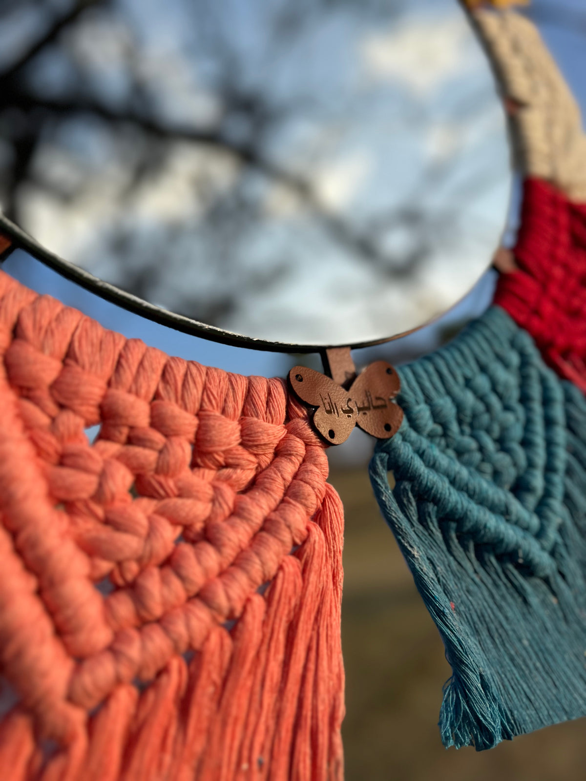Macrame mirror